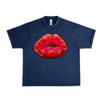 Navy kiss Urban Heavy Tee - RanaPortraitStore