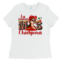 White La mama mos Chingona Ladies Tee - NancyCooperArtShop