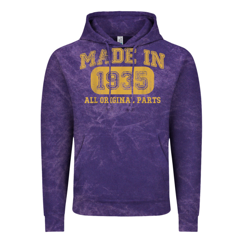 Made In 1935 87th Birthday Gifts 87 Year Old Birthday T-shirt Vintage Hoodie by longCreatives | Teevron