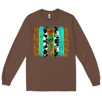 Chestnut western brushstrokes Long Sleeve Tee - OliviaCreatesArt