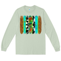 Matcha western brushstrokes Long Sleeve Tee - OliviaCreatesArt