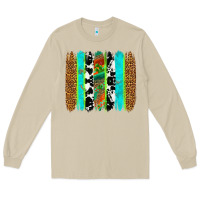 Mushroom western brushstrokes Long Sleeve Tee - OliviaCreatesArt
