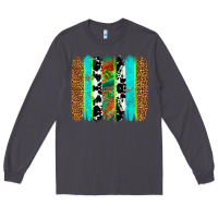 Smoke western brushstrokes Long Sleeve Tee - OliviaCreatesArt