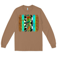 Toasted Coconut western brushstrokes Long Sleeve Tee - OliviaCreatesArt