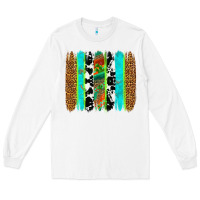 White western brushstrokes Long Sleeve Tee - OliviaCreatesArt