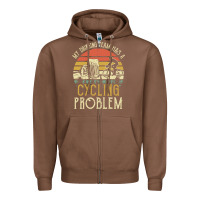 Chestnut my drinking team has a cycling problem cotton t shirt funny dad gift c Zipper Hoodie - longCreatives