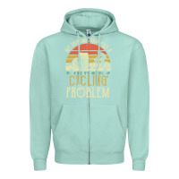 Seafoam my drinking team has a cycling problem cotton t shirt funny dad gift c Zipper Hoodie - longCreatives