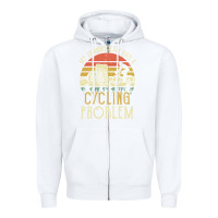 White my drinking team has a cycling problem cotton t shirt funny dad gift c Zipper Hoodie - longCreatives