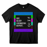Black Eat Sleep Chemıstray Repeat Heavy Core Tee - Bettercallsaul