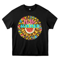 Black hello summer Heavy Core Tee - JahusDesignShop