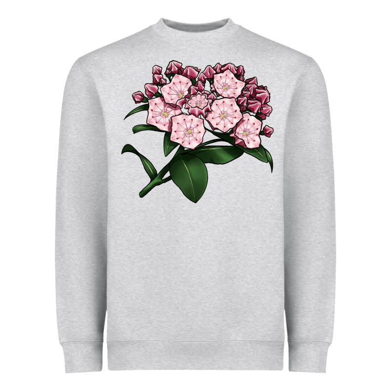 Mountain Laurel Flower Illustrations Heavyweight Sweatshirt by LillyAllenDesigns | Teevron