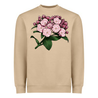 Mushroom Mountain Laurel Flower Illustrations Heavyweight Sweatshirt - LillyAllenDesigns