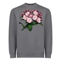 Storm Mountain Laurel Flower Illustrations Heavyweight Sweatshirt - LillyAllenDesigns