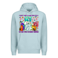 Blue Mist respiratory therapist halloween humor Premium Hoodie - CowhideDigitalArt