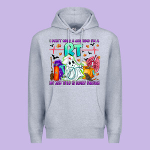 Respiratory Therapist Halloween Humor Premium Hoodie Designed By Cowhidedigitalart