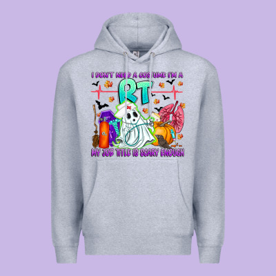 Respiratory Therapist Halloween Humor Premium Hoodie Designed By Cowhidedigitalart