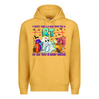 Mustard respiratory therapist halloween humor Premium Hoodie - CowhideDigitalArt