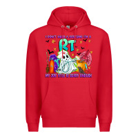 Red respiratory therapist halloween humor Premium Hoodie - CowhideDigitalArt