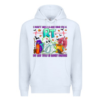 White respiratory therapist halloween humor Premium Hoodie - CowhideDigitalArt