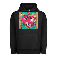 Pigment Black v.d cow and heart Urban Hoodie - AdoDesignShop