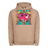Pigment Burro v.d cow and heart Urban Hoodie - AdoDesignShop