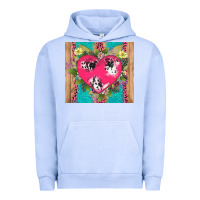 Pigment Grape Ice v.d cow and heart Urban Hoodie - AdoDesignShop