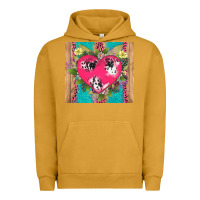 Pigment Peanut Butter v.d cow and heart Urban Hoodie - AdoDesignShop