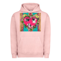 V.d Cow And Heart Urban Hoodie | Teevron