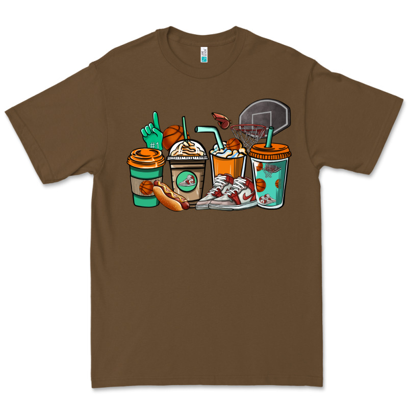 Basketball Coffee Cups Premium Tee by NancyCooperArtShop | Teevron