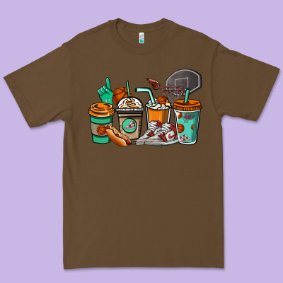 Basketball Coffee Cups Premium Tee Designed By Nancycooperartshop