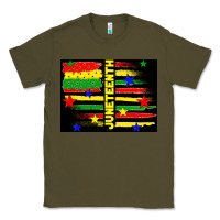 Army Green juneteenth american flag Classic Tee - TumblerDesignByShophia