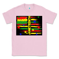 Bubblegum Pink juneteenth american flag Classic Tee - TumblerDesignByShophia