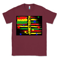 Burgundy juneteenth american flag Classic Tee - TumblerDesignByShophia