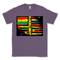 Lavender juneteenth american flag Classic Tee - TumblerDesignByShophia