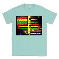Seafoam juneteenth american flag Classic Tee - TumblerDesignByShophia