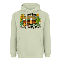 Matcha camping is my happy place caravan Heavyweight Hoodie - BarkalooDesign