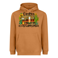 Meerkat camping is my happy place caravan Heavyweight Hoodie - BarkalooDesign