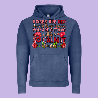 Roses Are Red Chocolates Are Brown Vintage Hoodie Designed By Oliviacreatesart