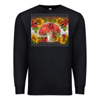 Black ladybug mushrooms Premium Sweatshirt - BarkalooDesign