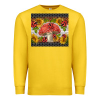 Lemon ladybug mushrooms Premium Sweatshirt - BarkalooDesign