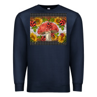Navy ladybug mushrooms Premium Sweatshirt - BarkalooDesign