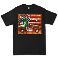 Black christmas truck with american flag Premium Tee - Jasminsmagicworld