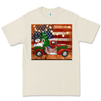 Bone christmas truck with american flag Premium Tee - Jasminsmagicworld