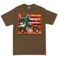 Cacao christmas truck with american flag Premium Tee - Jasminsmagicworld