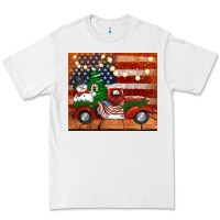 White christmas truck with american flag Premium Tee - Jasminsmagicworld