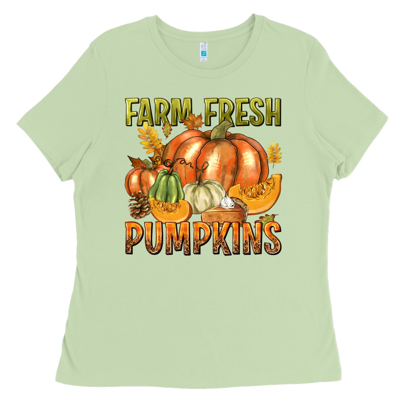 Farm Fresh Pumpkins Ladies Tee by texasbilliewilder | Teevron