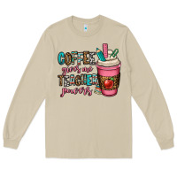 Mushroom coffee gives me teacher powers Long Sleeve Tee - OliviaCreatesArt