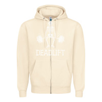 Sandshell deadlift funny halloween skeleton weight lifting workout Zipper Hoodie - longCreatives