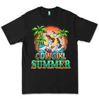 Black Cowgirl summer Premium Tee - NancyCooperArtShop