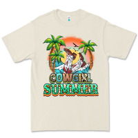 Bone Cowgirl summer Premium Tee - NancyCooperArtShop